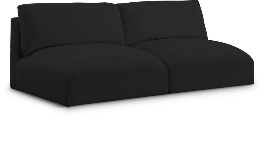 23443.jpg Ease 76" Fabric Upholstered 2pc. Armless Modular Loveseat - Image 1