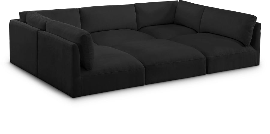 23452.jpg Ease 114" Fabric Upholstered 6pc. Modular Sectional - Image 1