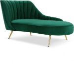 Margo Velvet Upholstered Chaise Lounge - Image 5