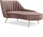 Margo Velvet Upholstered Chaise Lounge - Image 7