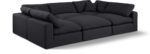 Comfy 119" Linen Textured Fabric Upholstered 6pc. Modular Sectional