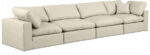 Comfy 158" Vegan Leather Upholstered 4pc. Modular Sofa - Image 3
