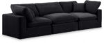 Comfy 119" Velvet Upholstered 3pc. Modular Sofa