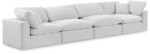 Comfy 158" Velvet Upholstered 4pc. Modular Sofa - Image 5