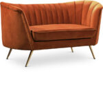 Margo 65" Velvet Upholstered Loveseat - Image 4
