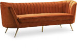 Margo 88" Velvet Upholstered Sofa - Image 4