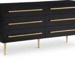Marisol Wood Veneer And Iron Dresser