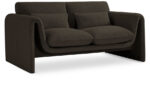 Stylus 64" Boucle Fabric Upholstered Loveseat - Image 5