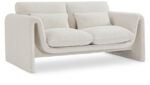 Stylus 64" Boucle Fabric Upholstered Loveseat - Image 4