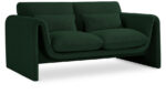 Stylus 64" Boucle Fabric Upholstered Loveseat - Image 3