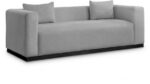 Alfie 90.5" Linen Textured Fabric Upholstered Sofa - Image 2