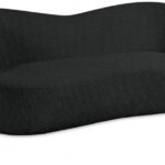 Principessa 90" Boucle Fabric Upholstered Sofa