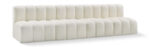 Arc 119" Vegan Leather Upholstered 4pc. Modular Sectional - Image 3