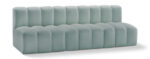 Arc 89.5" Vegan Leather Upholstered 3pc. Modular Sectional - Image 5