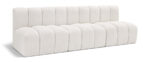 Arc 89.5" Boucle Fabric Upholstered 3pc. Modular Sectional - Image 4