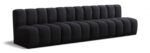 Arc 119" Velvet Upholstered 4pc. Modular Sectional - Image 2