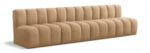 Arc 119" Velvet Upholstered 4pc. Modular Sectional - Image 5