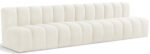 Arc 119" Velvet Upholstered 4pc. Modular Sectional - Image 4