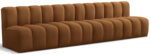 Arc 119" Velvet Upholstered 4pc. Modular Sectional - Image 7