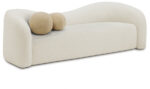 Kali 86" Faux Shearling Teddy Fabric Upholstered Sofa - Image 3