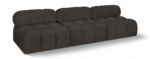 Ames 102" Boucle Fabric Upholstered 3pc. Armless Modular Sofa - Image 5