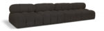 Ames 136" Boucle Fabric Upholstered 4pc. Armless Modular Sofa - Image 5