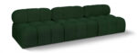 Ames 102" Boucle Fabric Upholstered 3pc. Armless Modular Sofa - Image 3