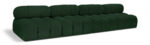 Ames 136" Boucle Fabric Upholstered 4pc. Armless Modular Sofa - Image 3
