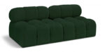 Ames 68" Boucle Fabric Upholstered 2pc. Armless Modular Loveseat - Image 3