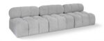 Ames 102" Boucle Fabric Upholstered 3pc. Armless Modular Sofa - Image 2