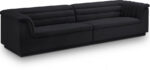 Cascade 118" Velvet Upholstered Fabric Upholstered Sofa
