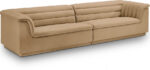 Cascade 118" Velvet Upholstered Fabric Upholstered Sofa - Image 3