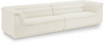 Cascade 118" Velvet Upholstered Fabric Upholstered Sofa - Image 2