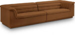 Cascade 118" Velvet Upholstered Fabric Upholstered Sofa - Image 5