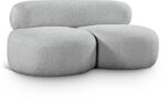 Venti 65" Boucle Fabric Upholstered Loveseat - Image 2