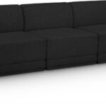 Ollie 90" Boucle Fabric Upholstered 3pc. Armless Modular Sofa