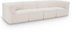 Ollie 128" Boucle Fabric Upholstered 4pc. Modular Sofa - Image 4