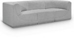 Ollie 98" Boucle Fabric Upholstered 3pc. Modular Sofa - Image 2