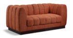 Quinn 69" Chenille Fabric Upholstered 2pc. Modular Loveseat - Image 2
