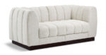Quinn 69" Chenille Fabric Upholstered 2pc. Modular Loveseat - Image 4