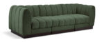 Quinn 101" Chenille Fabric Upholstered 3pc. Modular Sofa - Image 3