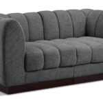 Quinn 69" Chenille Fabric Upholstered 2pc. Modular Loveseat