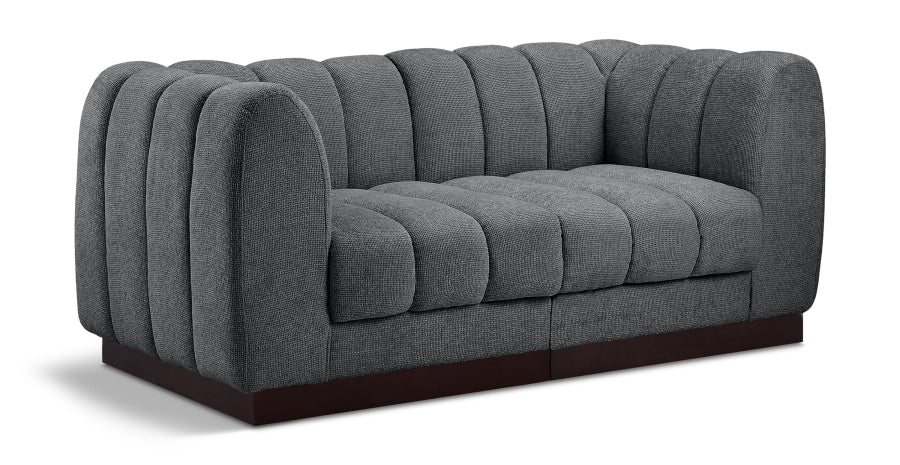 35945.jpg Quinn 69" Chenille Fabric Upholstered 2pc. Modular Loveseat - Image 1