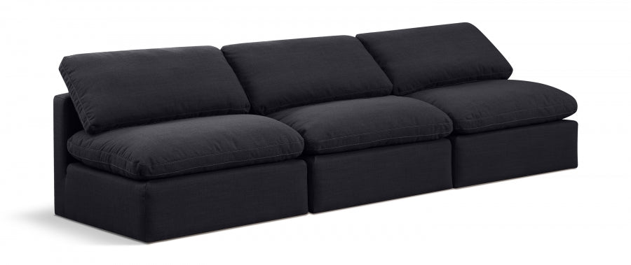 36393.jpg Indulge 105" Linen Textured Fabric Upholstered 3pc. Armless Modular Sofa - Image 1