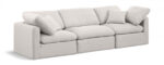 Indulge 105" Linen Textured Fabric Upholstered 3pc. Modular Sofa - Image 5