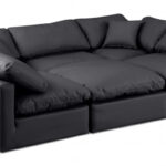 Indulge 105" Vegan Leather Upholstered 6pc. Modular Sectional