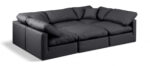 Indulge 105" Vegan Leather Upholstered 6pc. Modular Sectional