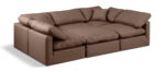 Indulge 105" Vegan Leather Upholstered 6pc. Modular Sectional - Image 4