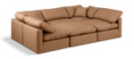 Indulge 105" Vegan Leather Upholstered 6pc. Modular Sectional - Image 2