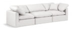 Indulge 105" Vegan Leather Upholstered 3pc. Modular Sofa - Image 3